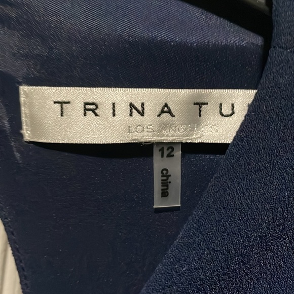 Trina Turk Navy Cocktail Dress . NEW w/o Tags . Size 12 - Picture 2 of 8